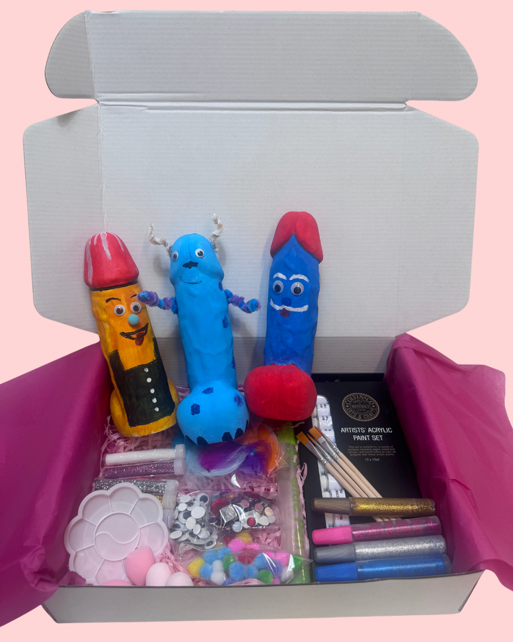 Trio Ceramic Penis Painting Kit