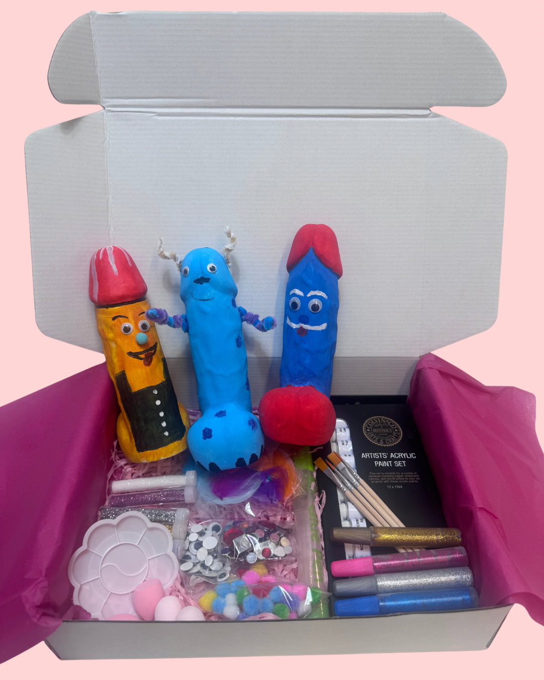 Trio Ceramic Penis Painting Kit