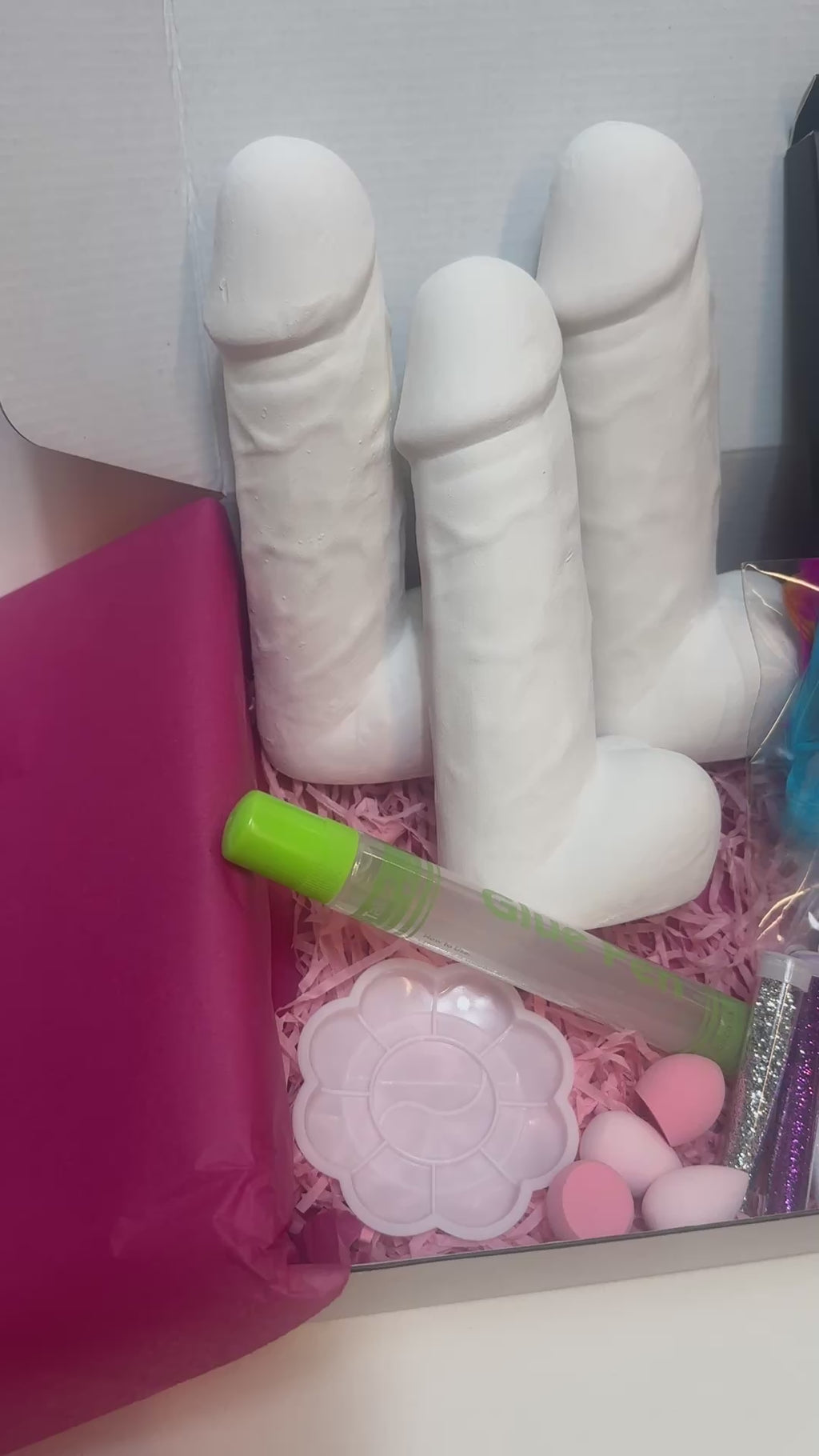 Trio Ceramic Penis Painting Kit