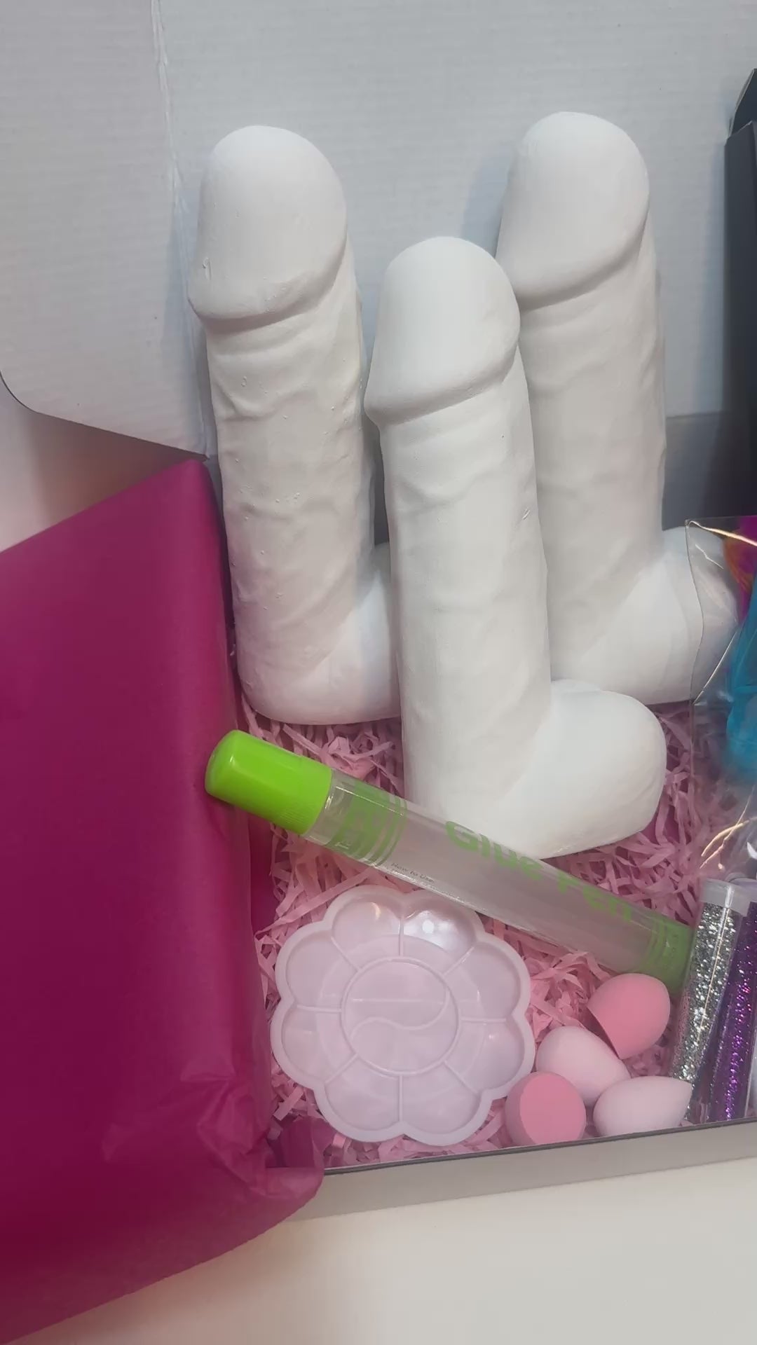 Trio Ceramic Penis Painting Kit